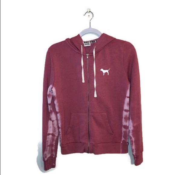 PINK Victoria's Secret Jackets & Blazers - VS PINK Tie-Dye Zip Up Hoodie